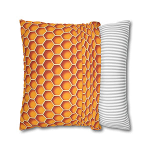 throw pillow with 'Honeycomb Cover' design