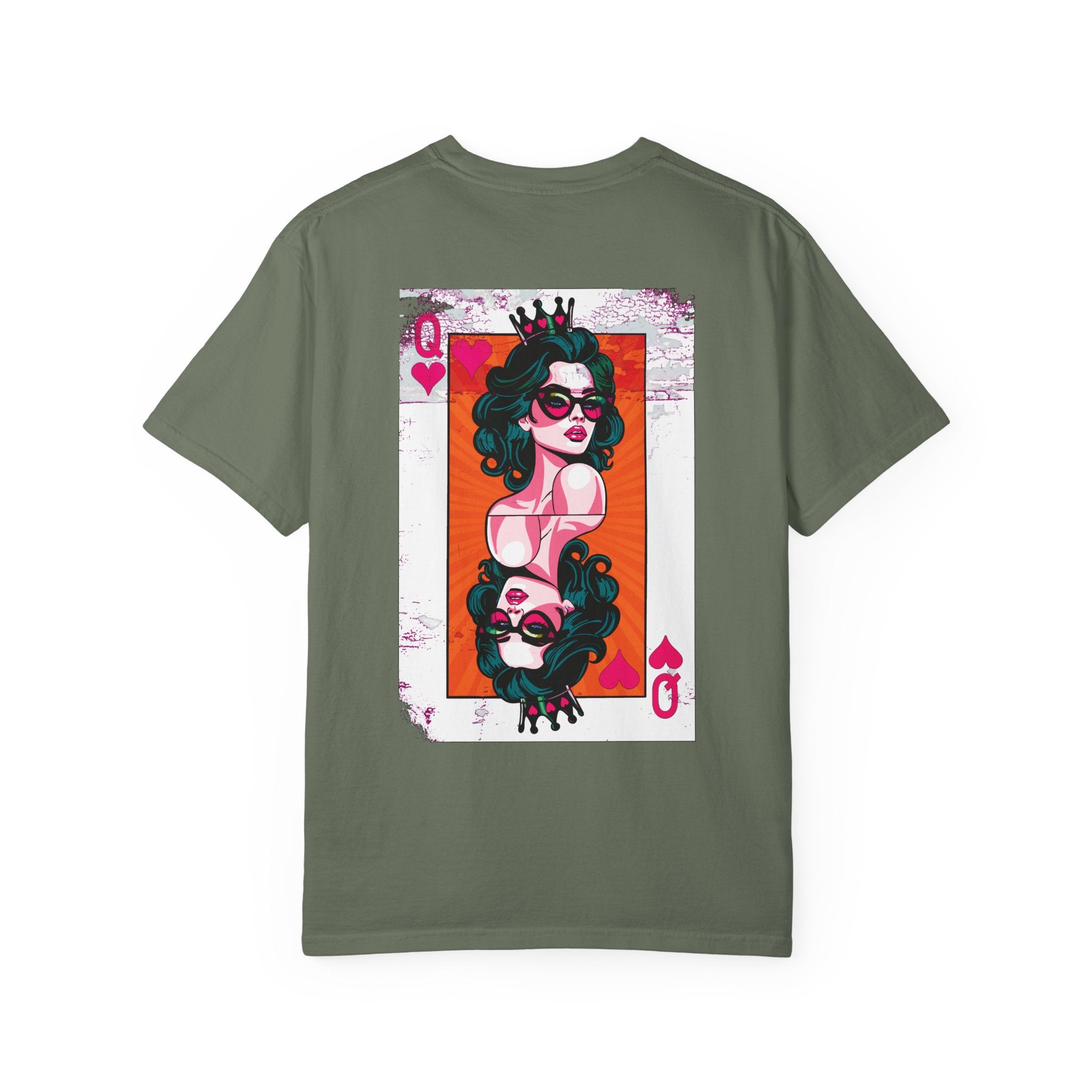 Comfort Colors® Retro Queen of Hearts Vintage Grunge T-Shirt