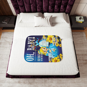 soft sherpa blanket with 'Cinderella Illustrated' design