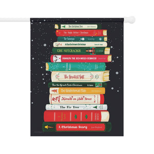 Book Lovers Funny Christmas Yard Flag