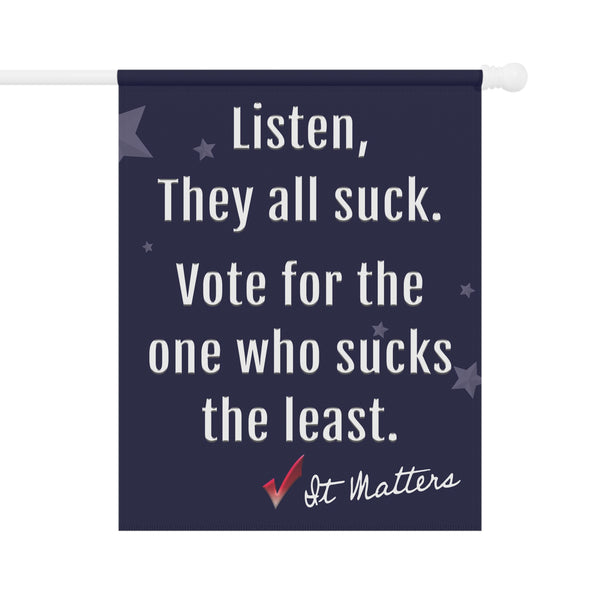 Bipartisan Political Vote Funny Yard Flag