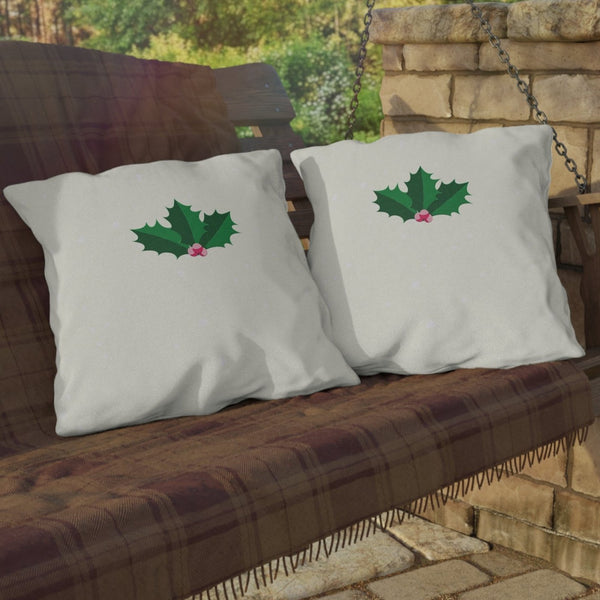 Christmas Throw Pillow Pastel Ivy Design Outdoor Decor