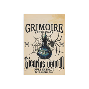 Apothecary Spider Venom Halloween Yard Flag
