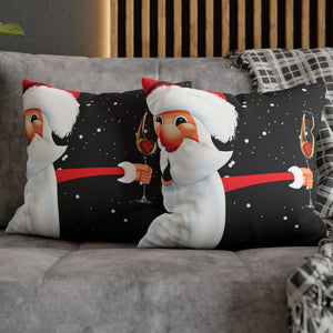 throw pillow with 'Christmas Santa Party Cute Christmas Cover' design