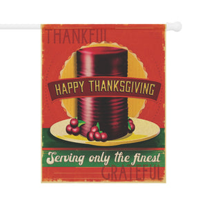 Garden flag with 'Cranberry Sauce Funny Retro Thanksgiving' design