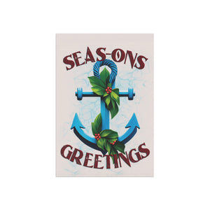Coastal Beach Christmas Funny Yard Flag