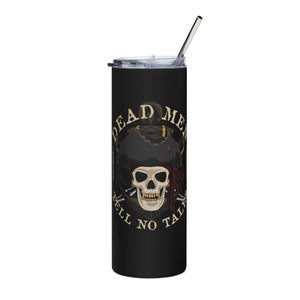 Dead Men Pirate Skull Tumbler 20oz