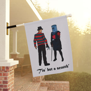 Freddy Krueger vs Monty Python Funny Halloween Yard Flag
