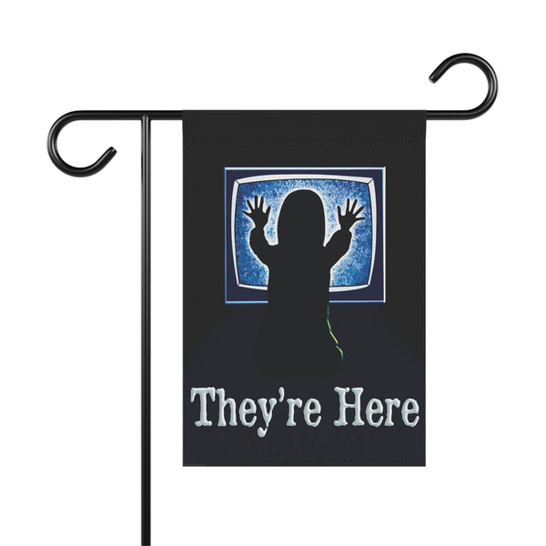 Poltergeist They're Here Halloween Yard Flag