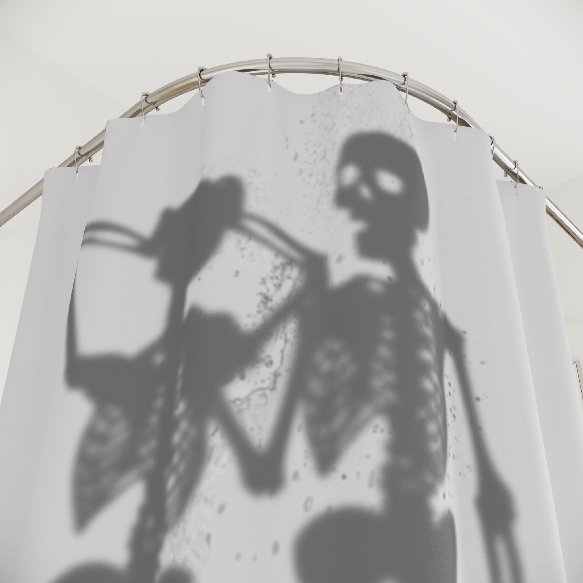Skeleton Couple Halloween Bath Shower Curtain