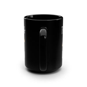 mug with 'Thinking of You Voodoo Doll Funny' graphic on a white background
