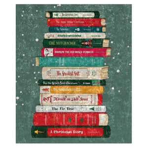 Soft sherpa blanket with 'Christmas Throw Cozy Holiday Decor' design