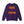 A purple crewneck sweatshirt shown from the back, featuring the text 'SHAKE THE STADIUM' printed in a distressed orange and red font.