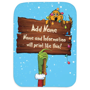 Personalized Christmas Baby Blanket