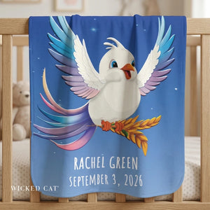 Personalized Virgo Zodiac Soft Sherpa Baby Blanket | Custom Gift