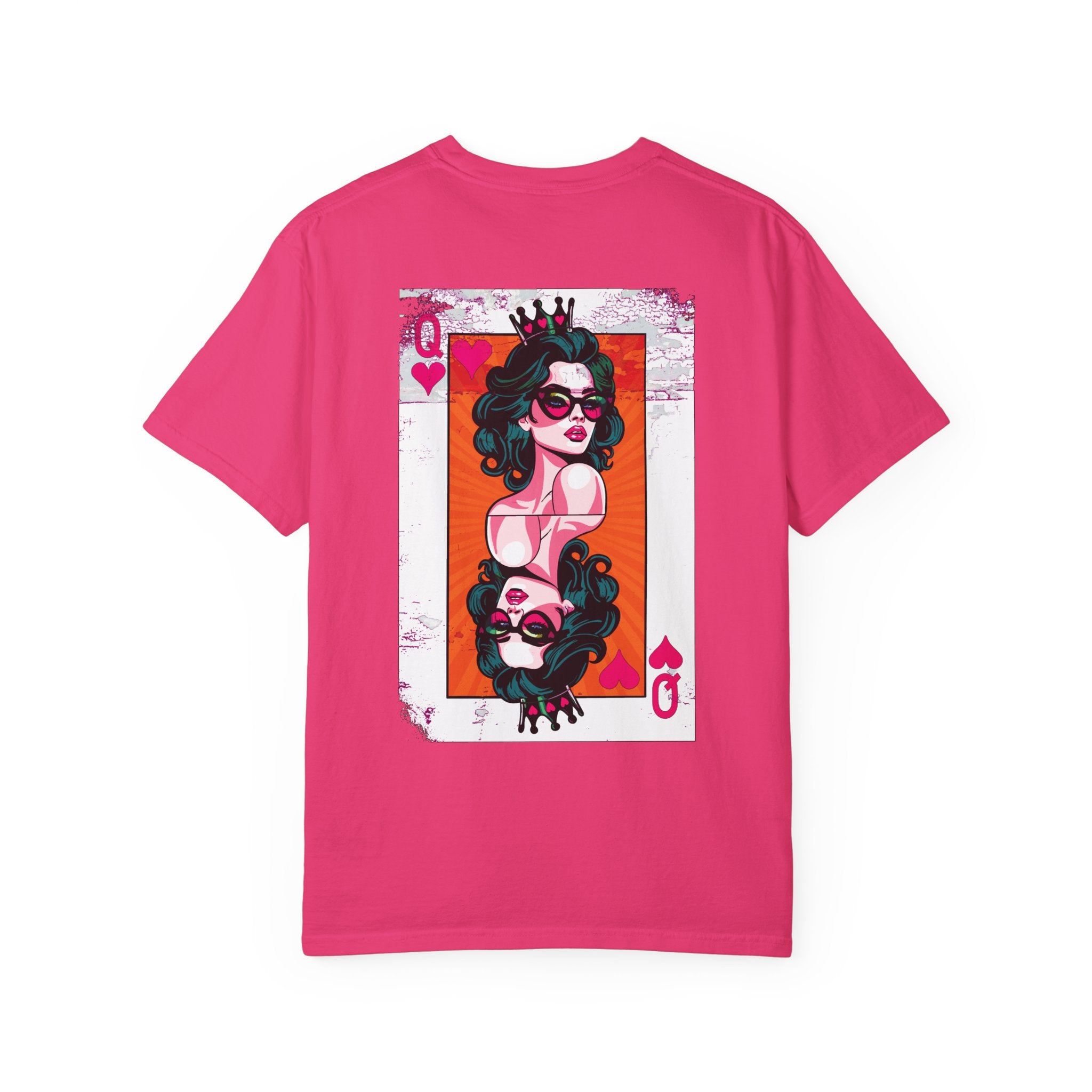 Comfort Colors® Retro Queen of Hearts Vintage Grunge T-Shirt