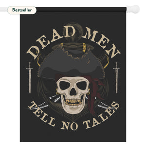 Garden flag with 'Pirate Skull Dead Men Tell No Tales' design