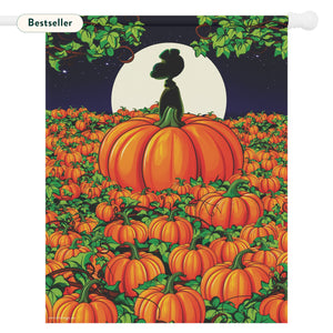 The Great Pumpkin Peanuts Halloween Yard Flag