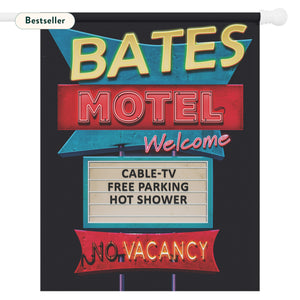 Bates Motel Psycho Funny Halloween Yard Flag