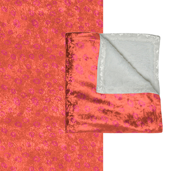 Orange and Pink Modern Decorative Throw Blanket