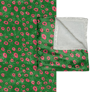 Green & Pink Modern Decorative Throw Blanket