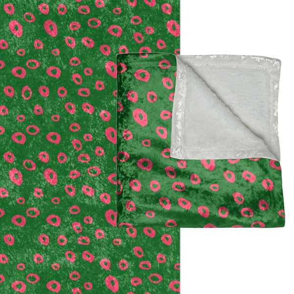 Green & Pink Modern Decorative Throw Blanket