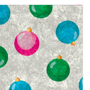 Tree Ornaments Festive Christmas Throw Blanket