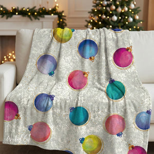 Christmas Blanket Decorative Holiday Throw Chic Ornaments