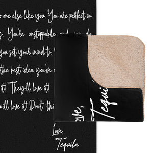 Tequila Inspiration Letter Funny Throw Blanket