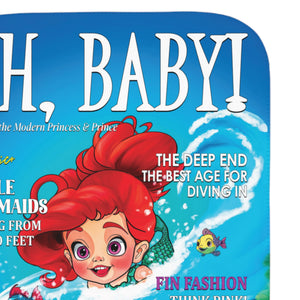 soft sherpa blanket with 'Little Mermaid Illustrated' design