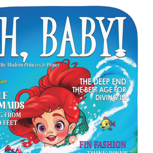 Baby The Little Mermaid Soft Sherpa Baby Blanket