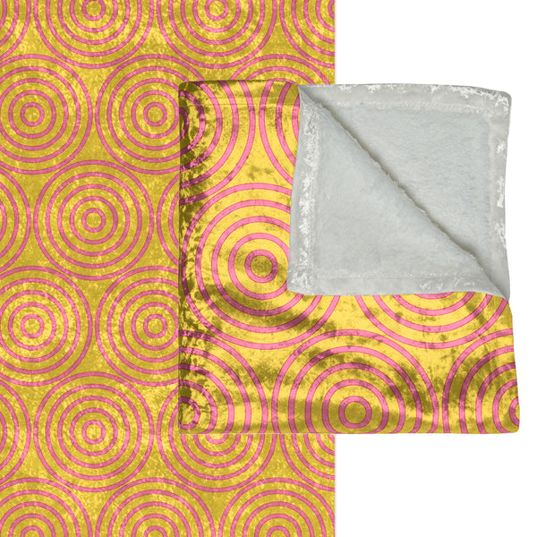 Pastel Yellow & Pink Decorative Throw Blanket