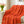 Soft sherpa blanket with 'Orange & Pink Modern Decorative Throw' design