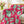 Soft sherpa blanket with 'Pink & Mint Green Animal Print Decorative Throw' design