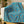 Soft sherpa blanket with 'Pastel Blue & Orange Decorative Throw' design