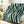 Soft sherpa blanket with 'Green & White Tiger Print Decorative Throw' design