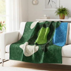 Golf Course Golfers Decorative Couch Throw