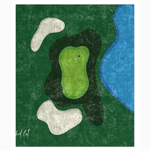 Golf Course Golfers Decorative Couch Throw
