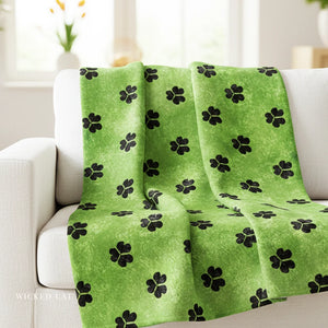 St. Patrick Shamrocks Decorative Throw Blanket