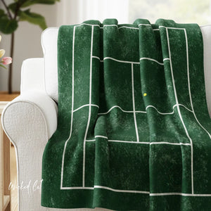 Tennis Players Decorative Couch Throw