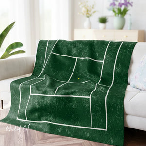 Tennis Players Decorative Couch Throw