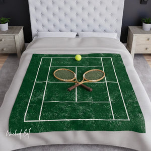 Tennis Players Decorative Couch Throw