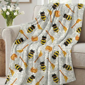 Honey Bees Decorative Throw Blanket