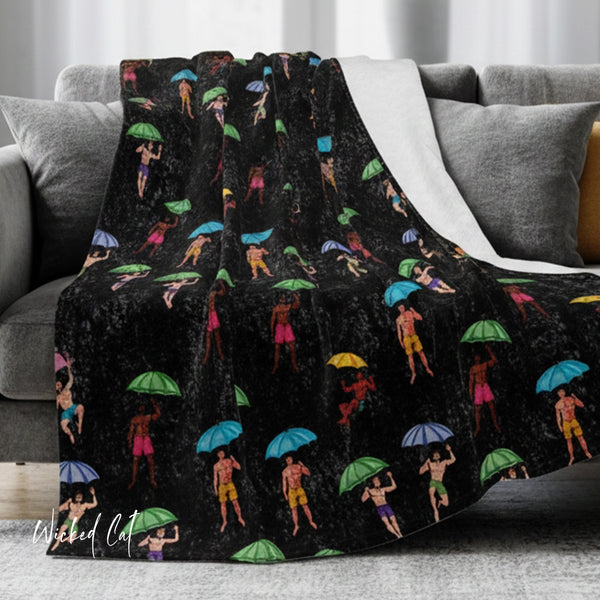 It's Raining Men Women's Throw Blanket