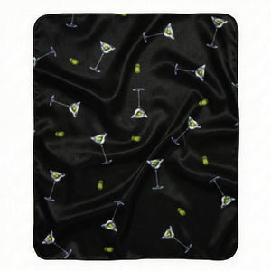 Dirty Martini Plush Soft Sherpa Throw Blanket