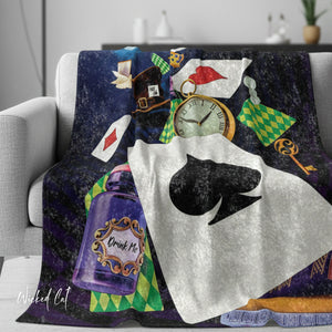 Alice in Wonderland Decorative Throw Blanket