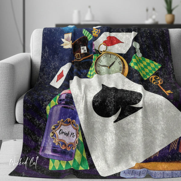 Alice in Wonderland Decorative Throw Blanket