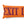 An orange rectangular throw pillow with the word 'EXIT' printed in large, distressed dark red block letters, shown on a plain white background.