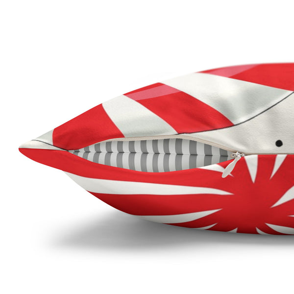 Peppermint Candy Canes Pillow Cover Holiday Throw Pillow