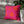 Pink & Orange Reversible Throw Pillow